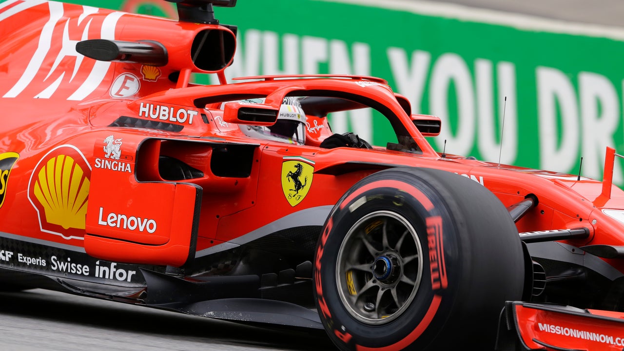 Vettel ahead of Hamilton in final practice at Brazilian GP